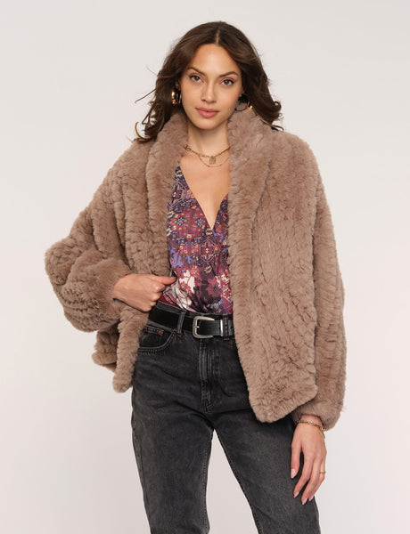 HEARTLOOM Faux Fur Coat top