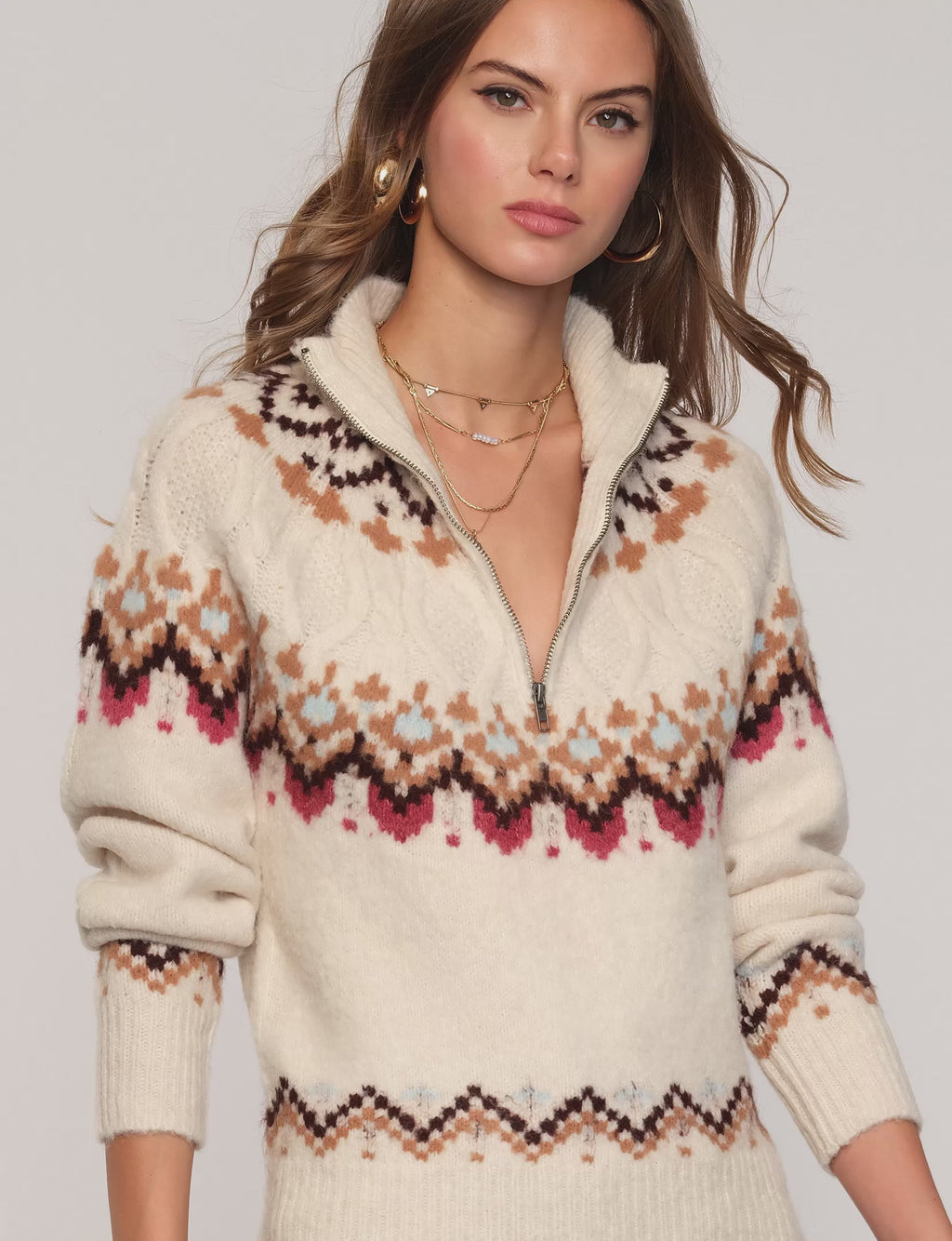 Bri Pointelle Knit Sweater in Ivory by Heartloom - Blooming Daily