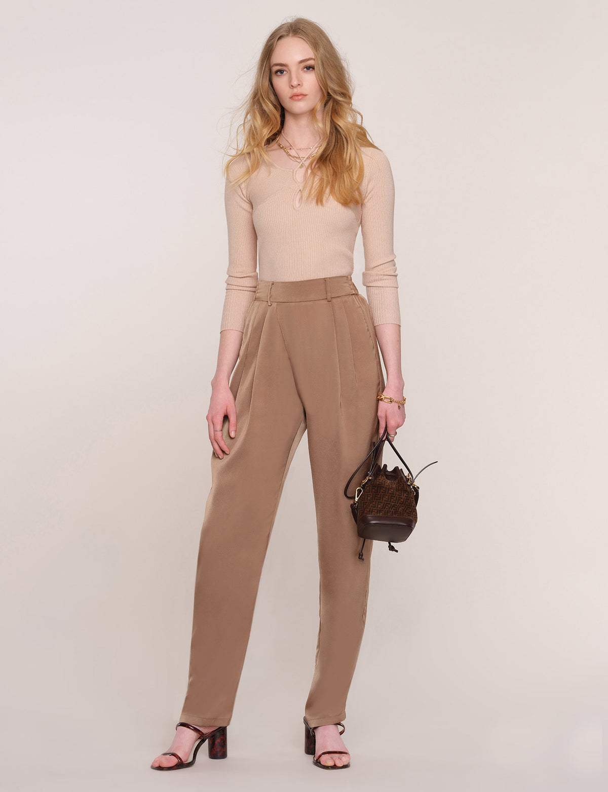 Buy Gia by Westside Black Solid Trousers for Online @ Tata CLiQ